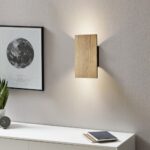 Ouglres Holz Wandlampe Vintage – Industrial Design Wandleuchte mit Schalter – Bild 8