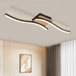 CBJKTX LED-Deckenleuchte 12W Holz & Metall – Warmweiss 3000K für Küche & Wohnräume