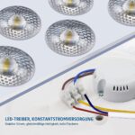EXTRASTAR 33cm LED-Deckenleuchte 24W Kaltweiß 6500K – Energiesparend für alle Räume – Bild 6