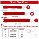 ZTA Weihnachts-Haustierschal Rot Grösse S – Gestricktes Kostüm für Hunde & Katzen – Bild 5