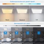 Epochglo LED Deckenlampe RGB 30 cm – Dimmbar mit Fernbedienung für Wohn- & Schlafzimmer – Bild 4