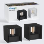 ChangM LED Wandleuchte 7W Schwarz – IP65 wasserdicht mit verstellbarem Abstrahlwinkel (2er-Set) – Bild 7