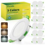 Fondiiz 12er LED Einbaustrahler 230V – Ultra Flach 3.5W für Bad & Küche