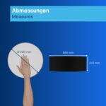 REV Deckenleuchte 30cm mit Baumwoll-Stoffschirm – Modernes Design für Schlafzimmer & Wohnzimmer – Bild 2