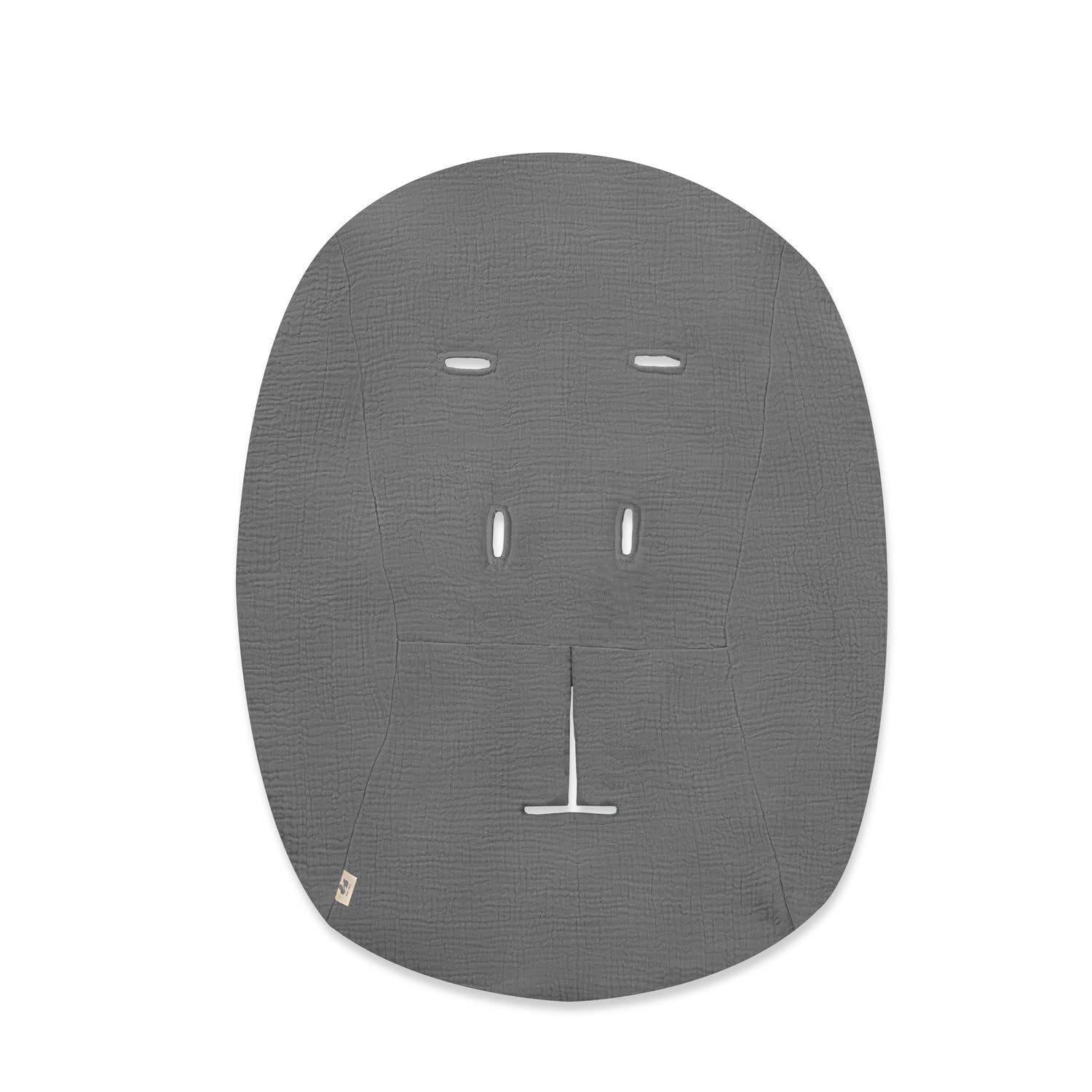 hauck Schonbezug für Alpha Bouncer – Atmungsaktive Musselin-Baumwolle (Dark Grey)
