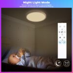 Oraymin LED Deckenleuchte Ø30cm, 24W 3300lm – RGB Farbwechsel & Dimmbar mit Fernbedienung – Bild 6