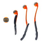 SKIPDAWG Ballschleuder für Hunde – Zusammenklappbar mit Tennisball & Tragetasche