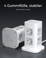 TESSAN 11 in 1 Steckdosenleiste mit USB-C & 2M Kabel – Überspannungsschutz 3600W – Bild 8