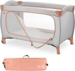 hauck Sleep N Play GO Plus Kinderreisebett mit XL Spielöffnung & Rollen – 2in1 Laufstall ab Geburt bis 15 kg