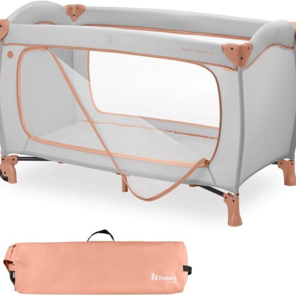 hauck Sleep N Play GO Plus Kinderreisebett mit XL Spielöffnung & Rollen – 2in1 Laufstall ab Geburt bis 15 kg