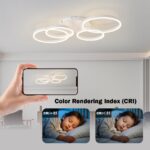 Tetipa LED Deckenleuchte 100cm Dimmbar – Fernbedienung & App Farbwechsel – Bild 6
