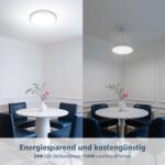 Lepro LED Deckenlampe 24W, 2400lm, 5000K Kaltweiß – IP44 Badezimmerleuchte – Bild 9