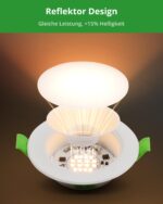 HOMEOW LED Einbaustrahler 6er Set – 3 Farbtemperaturen, IP44 Badezimmer & Küche – Bild 7