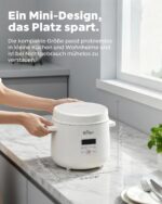 Bear 2-Tassen Reiskocher 300W – Kompakter Mini Rice Cooker mit Warmhaltefunktion – Bild 6