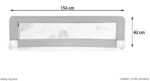 Moby-System Klappbares Bettschutzgitter 150x42 cm – Sicherer Rausfallschutz mit Gurten – Bild 3