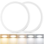 Swoieltr LED Deckenleuchte Ø18cm 15W – 5 Farbtemperaturen & IP44 Wasserfest für Bad & Küche