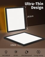 Bowfar LED Deckenleuchte 24W mit 1800K Nachtlicht – Dimmbar 3000K-6500K für alle Räume – Bild 4