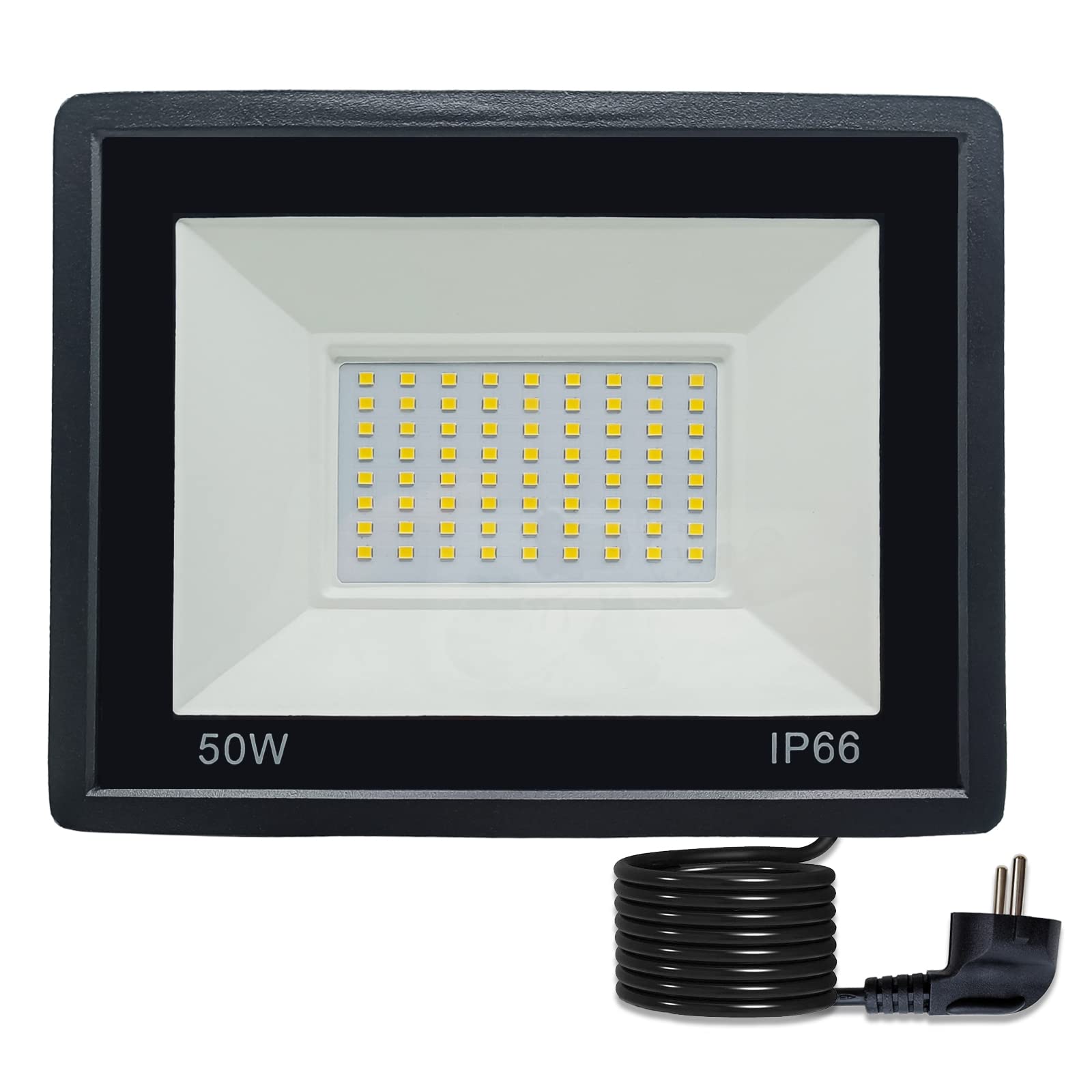 50W LED Aussenstrahler mit IP66 Wasserschutz – Superhelles Flutlicht für Garten & Terrasse