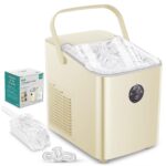 FOHERE Eiswürfelmaschine 14 kg – Schnelle Eisproduktion in 5 Min mit 2 Grössen