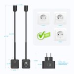 PRINCEWAY LED Wandleselampe Dimmbar mit USB-Ladefunktion – Steckdosenlampe für Schlafzimmer – Bild 7