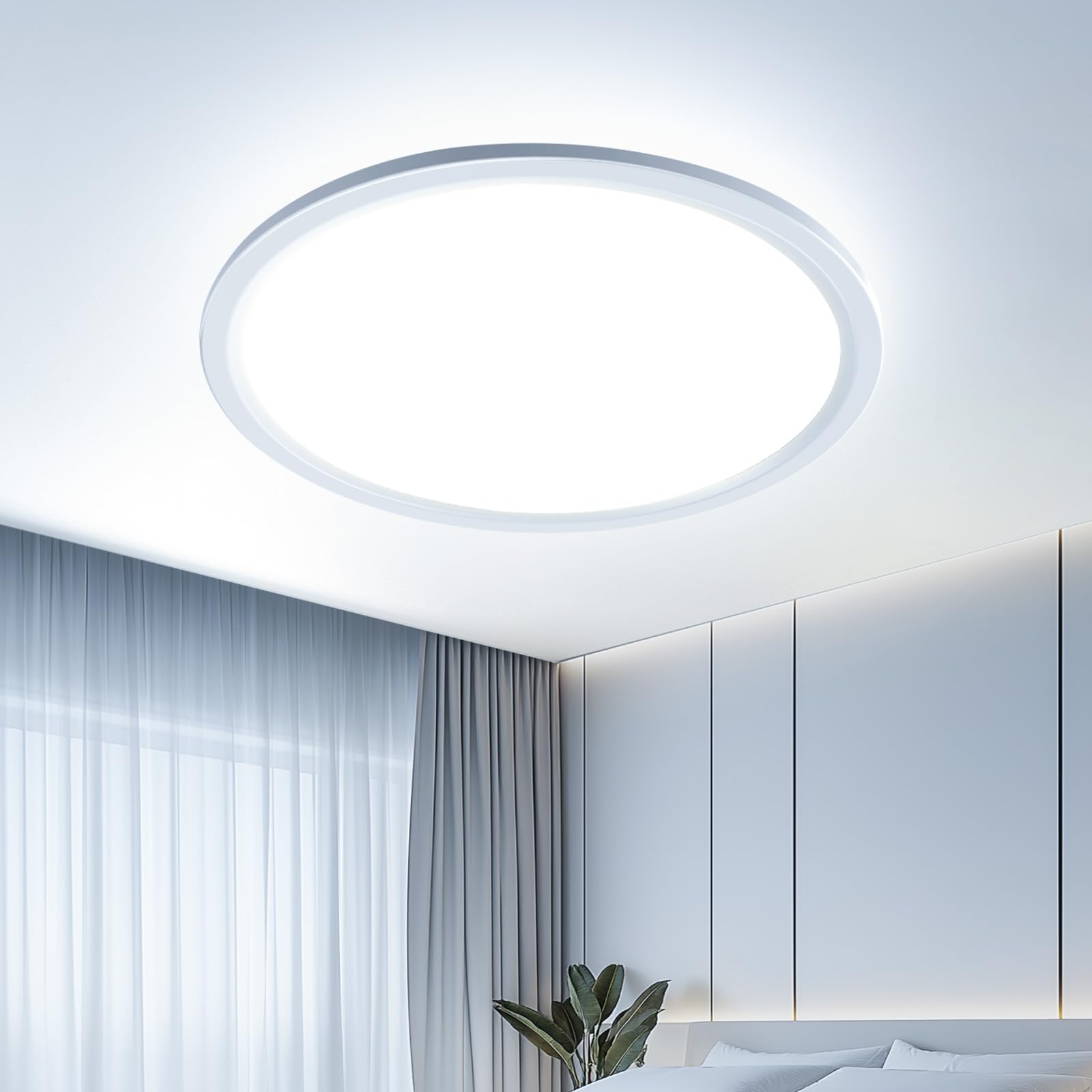 EASY EAGLE LED Deckenleuchte 40cm 48W 4800lm – IP44 Badlampe mit Tageslicht
