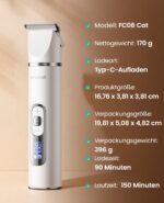 oneisall 3in1 Schermaschine für Katzen & Hunde – Profi-Haarschneider mit LCD & IPX7 – Bild 8