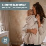 emma & noah Baby Schlafsack 1.0 TOG, 60 cm – Bio-Baumwolle, OEKO-TEX, Ganzjahr – Bild 2