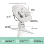 Zoicay Elektrische Babywippe mit 3 Modi & Fernbedienung – Bluetooth Steuerung für 0-9 Monate – Bild 9