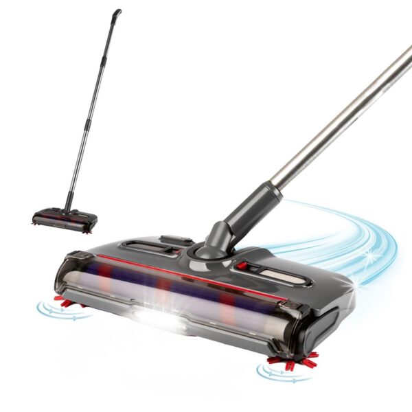 CLEANmaxx Akkubesen kabellos – 1.200 U/min mit Anti-Haar-System & LED für Teppich
