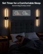 GOODEA 72cm Akku-Wandleuchte 2er-Set – 350° drehbar, Fernbedienung & Timer für Innenräume – Bild 5