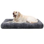 KSIIA Hundebett 90x60cm – Orthopädisches Hundekörbchen für grosse Hunde, maschinenwaschbar