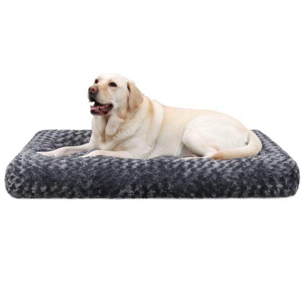 KSIIA Hundebett 90x60cm – Orthopädisches Hundekörbchen für grosse Hunde, maschinenwaschbar