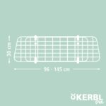 Kerbl Pet Autoschutzgitter 30 cm – Verstellbar 96–145 cm für sicheren Hundetransport – Bild 7