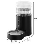 JUNSPOW 4L Trinkwasserspender für Haustiere – Automatischer Schwerkraft-Wasserspender mit Edelstahlschüssel – Bild 8