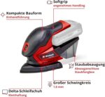 Einhell Akku-Multischleifer TE-OS 18/150 Li-Solo – 18V Schleifmaschine Power X-Change – Bild 5