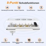 EROIZNY Steckdosenleiste 6in1 mit USB-C PD 20W – Kompakt für Reisen & Büro – Bild 8