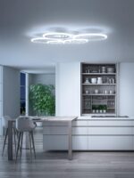 YOLEDY 6-Ring LED-Deckenleuchte mit Fernbedienung & App-Steuerung – Dimmbar für Wohnzimmer – Bild 8
