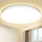 Swoieltr LED Deckenleuchte Ø28cm 24W 4000K – 2000LM Flach Wohnzimmer & Badezimmer