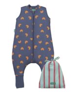 molis & co Baby-Schlafsack mit Füssen 2,5 tog – Winterschlafsack aus Bio-Baumwolle für sicheren Schlaf