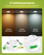 Fondiiz 12er LED Einbaustrahler 230V – Ultra Flach 3.5W für Bad & Küche – Bild 2