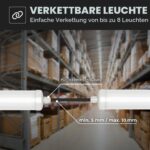 HOFTRONIC 12er Pack LED Feuchtraumleuchte 150cm IP65 48W 5760lm – Tageslichtweiß – Bild 4
