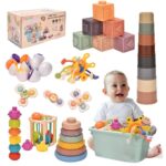 Majabike Montessoriii 7-in-1 Babyspielzeug-Set – 38-tlg. Motorikspielzeug ab 6 Monaten
