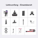 Ultenic Akku-Staubsauger 55000 Pa mit Anti-Tangle-Bürste – 80 Min Laufzeit für Tierhaare – Bild 13