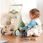Haus Projekt Lauflernwagen Holz Waldthema – Activity Walker mit Spielzeug für Babys ab 1 Jahr – Bild 2