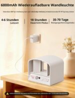 GeyouLux 6000mAh LED Wandleuchte mit Bewegungsmelder & Fernbedienung – 2er Set – Bild 5