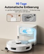 Redkey D8 Saugroboter mit Wischfunktion – 25.000 Pa Saugkraft & 4L Absaugstation – Bild 4