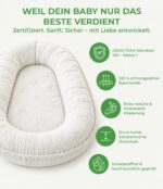Cosmira Babynest 80x85 cm – 100% Baumwolle, OEKO-TEX zertifiziert – Bild 5