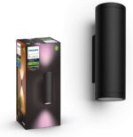 Philips Hue Appear Außen-Wandleuchte – Smart Home Gartenbeleuchtung mit 16 Mio. Farben