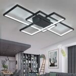 XIN'S LED Deckenleuchte 80W 90cm – Moderne Wohnzimmerlampe mit stufenloser Farbtemperatur