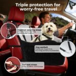 KYG Hundeautositz 43x43 cm – Sicherer Autositz für kleine bis mittlere Hunde bis 15 kg – Bild 10